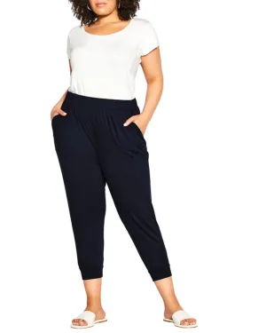Bamboo Crop Pant | Navy