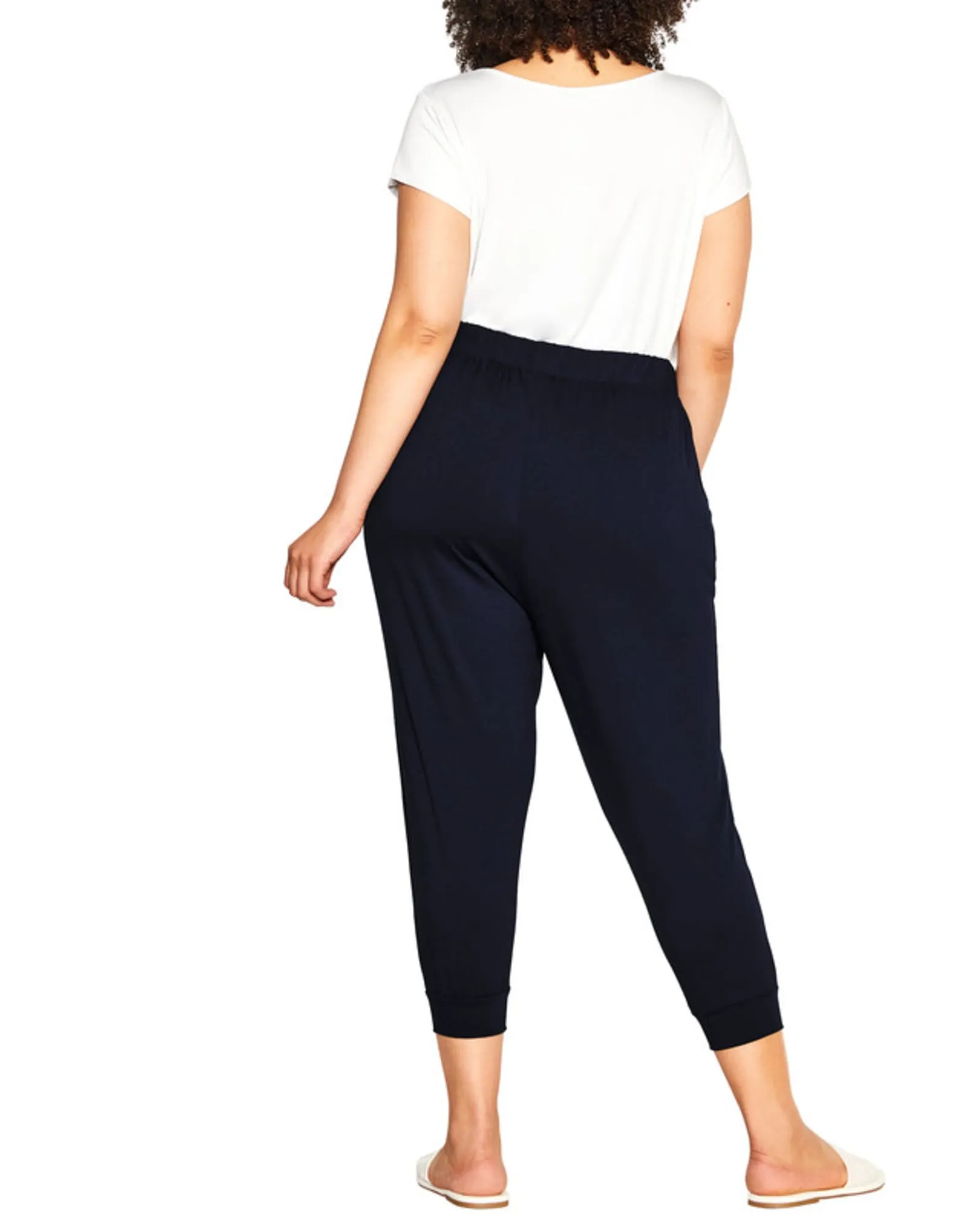 Bamboo Crop Pant | Navy