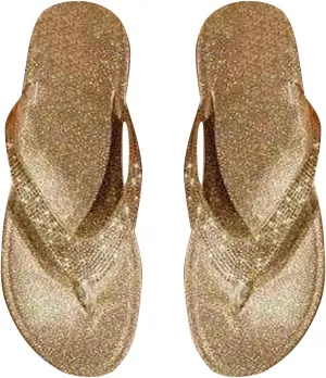Beach Slippers for Women Summer Fancy Style Flip Flops Rhinestone Open Toe Slippers Bling-Bling Flat Slides