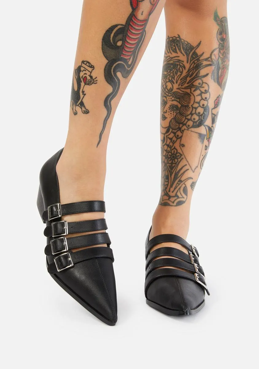 Black Coven Block Heels