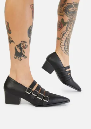 Black Coven Block Heels