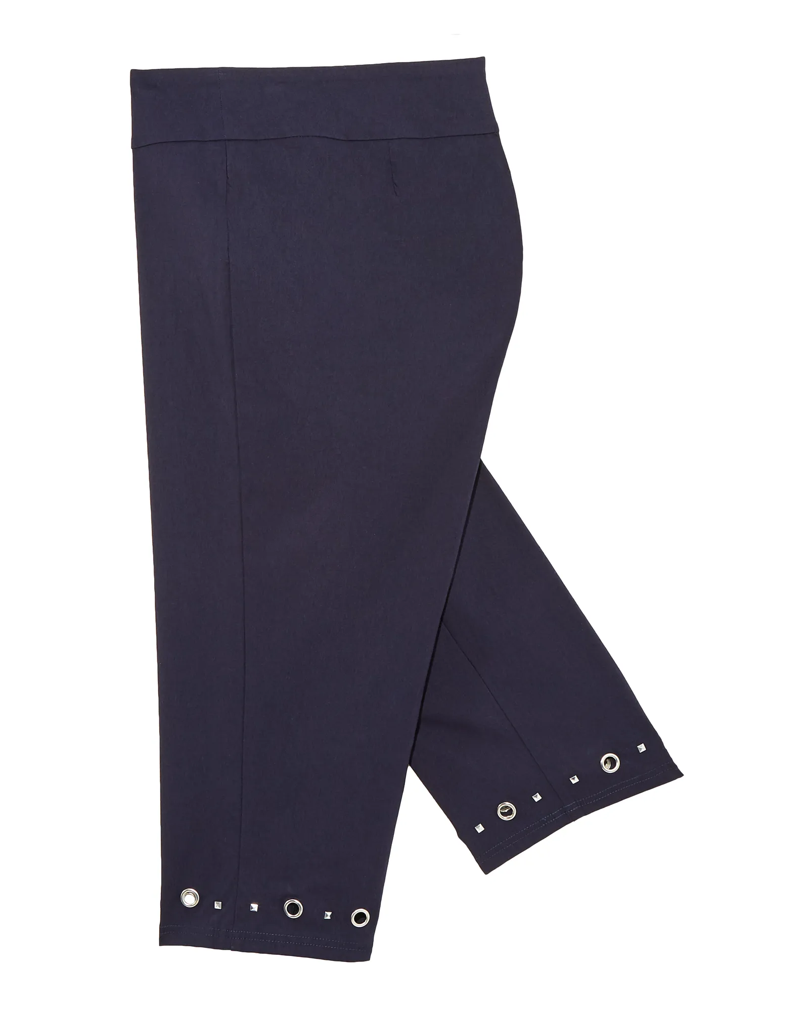 Burgas Capris w/ Hem Detail | Navy