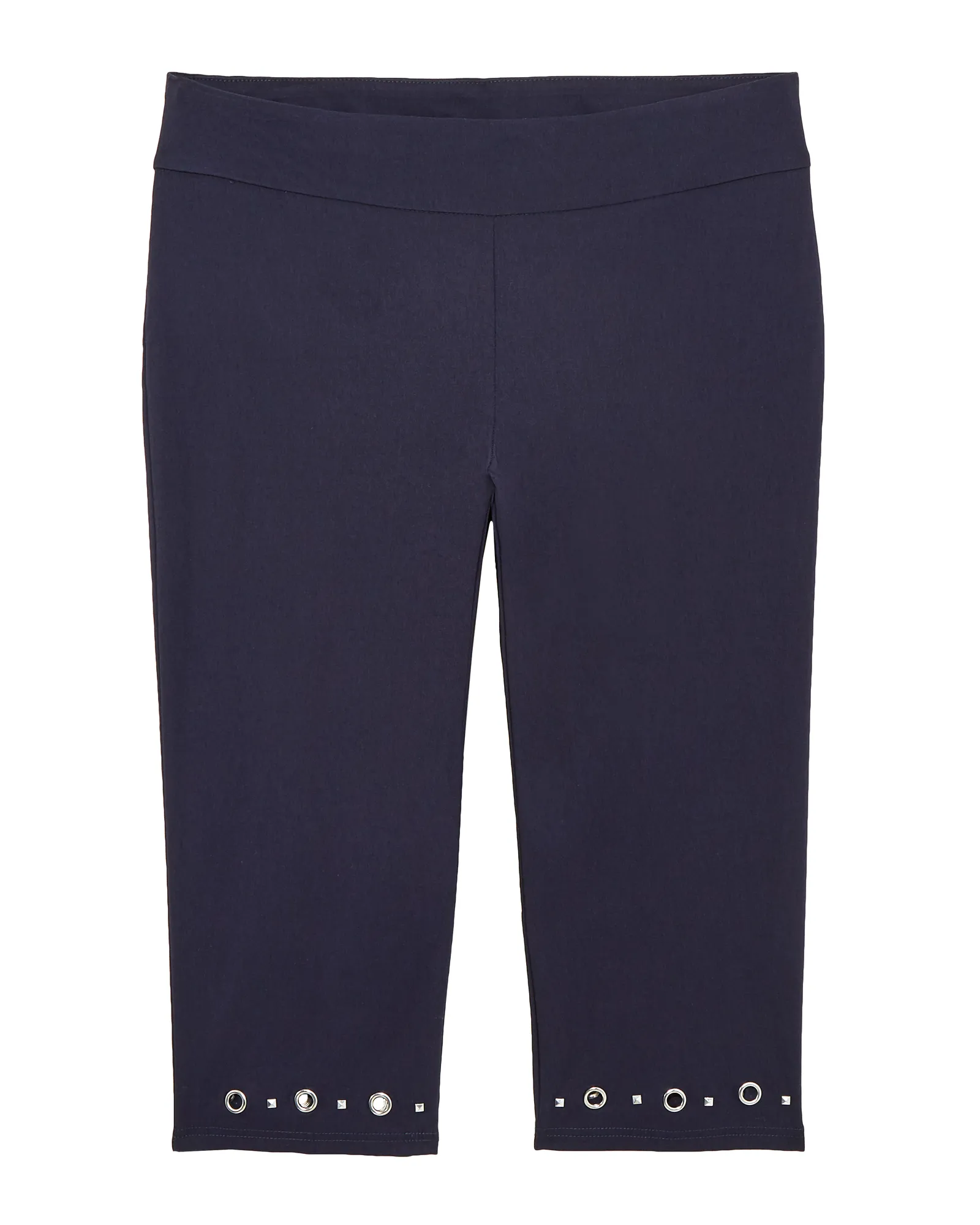 Burgas Capris w/ Hem Detail | Navy