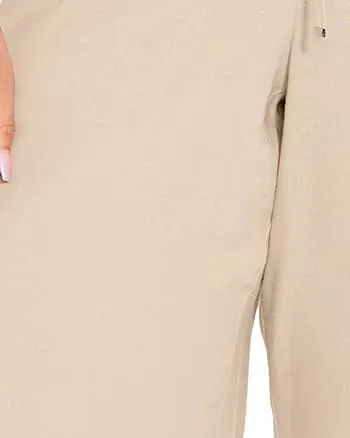 Cindy Wide Leg Crop Pant | Stone