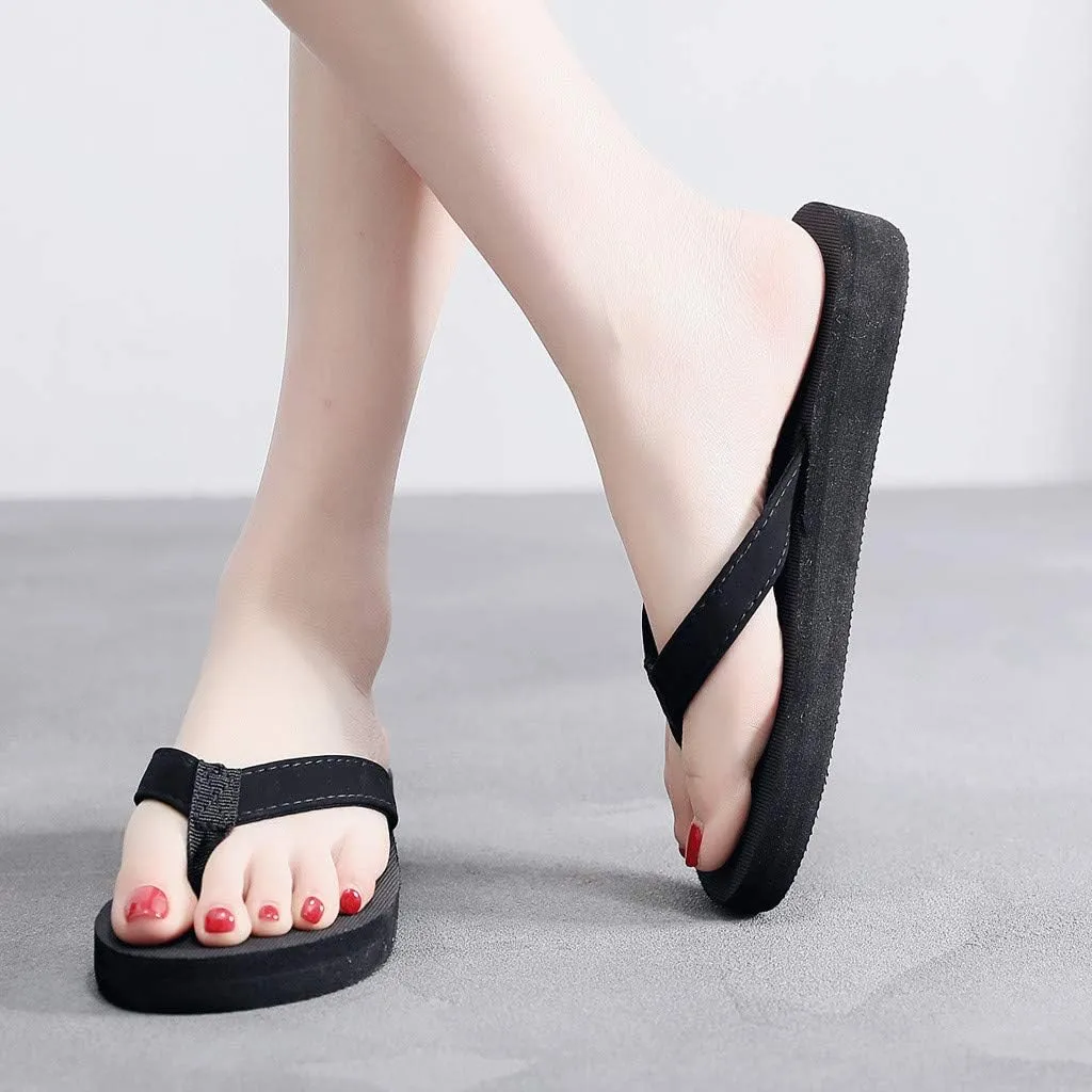 Female Sandals Slipper Flat Beach Bohemian Shoes Ethnic Sandals Beach Slippers Women's Sleepers Blank
