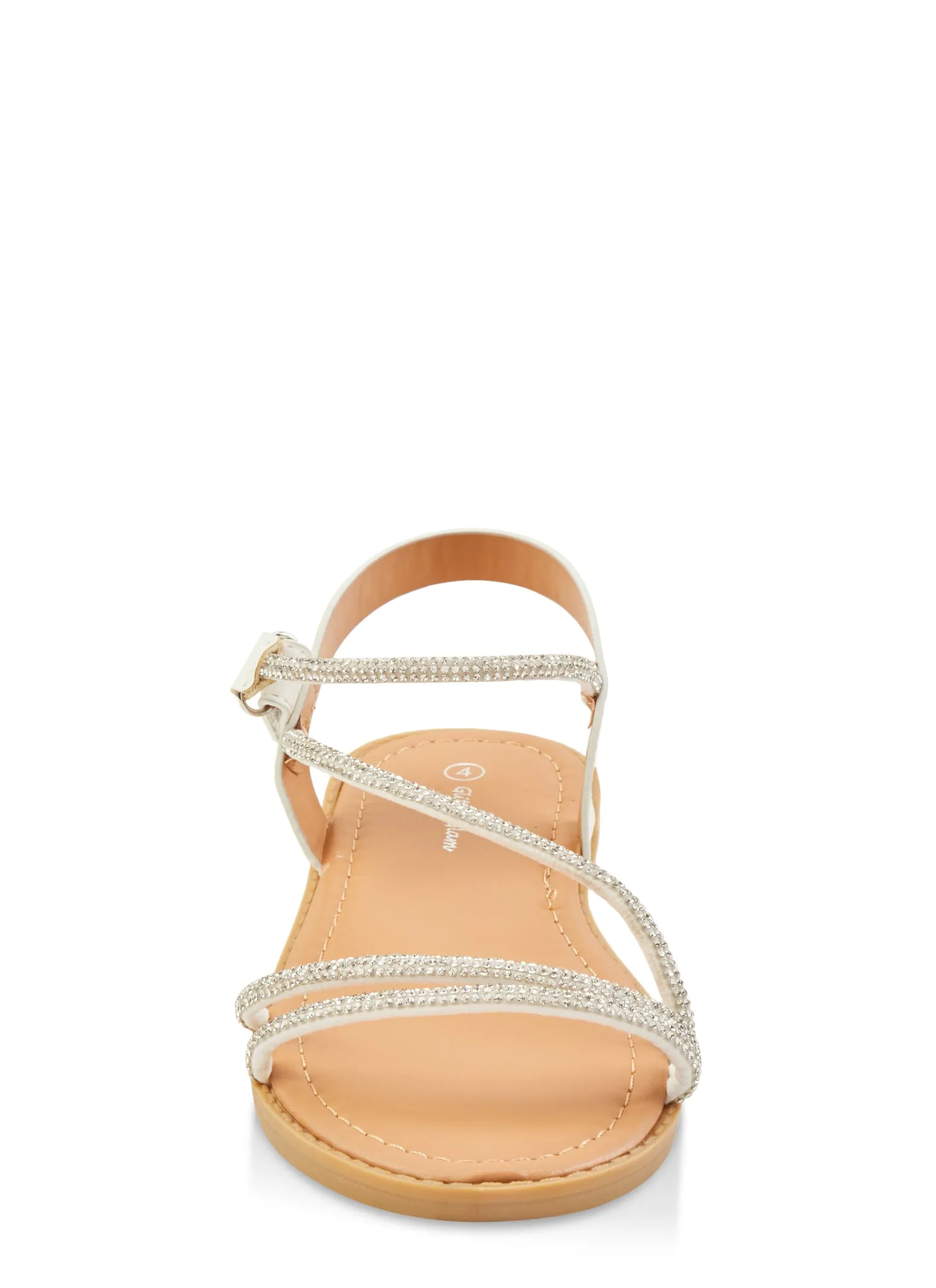 Girls Rhinestone Strappy Sandals