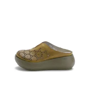 Handmade Retro Summer Hollow Wedge Slippers