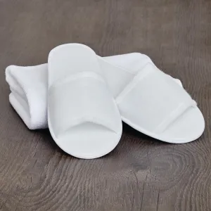 HB969 Mitre Essentials Slipperlite Open Toe Slippers White