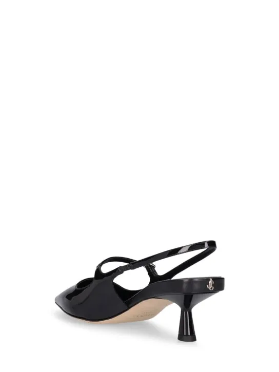 Jimmy Choo   45mm Didi leather slingback pumps 