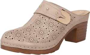 Pumps Shoes Dressy Fashion Comfortable Bohemian and Comfortable Ladies Shoes with Medium Length Heel Outdoor