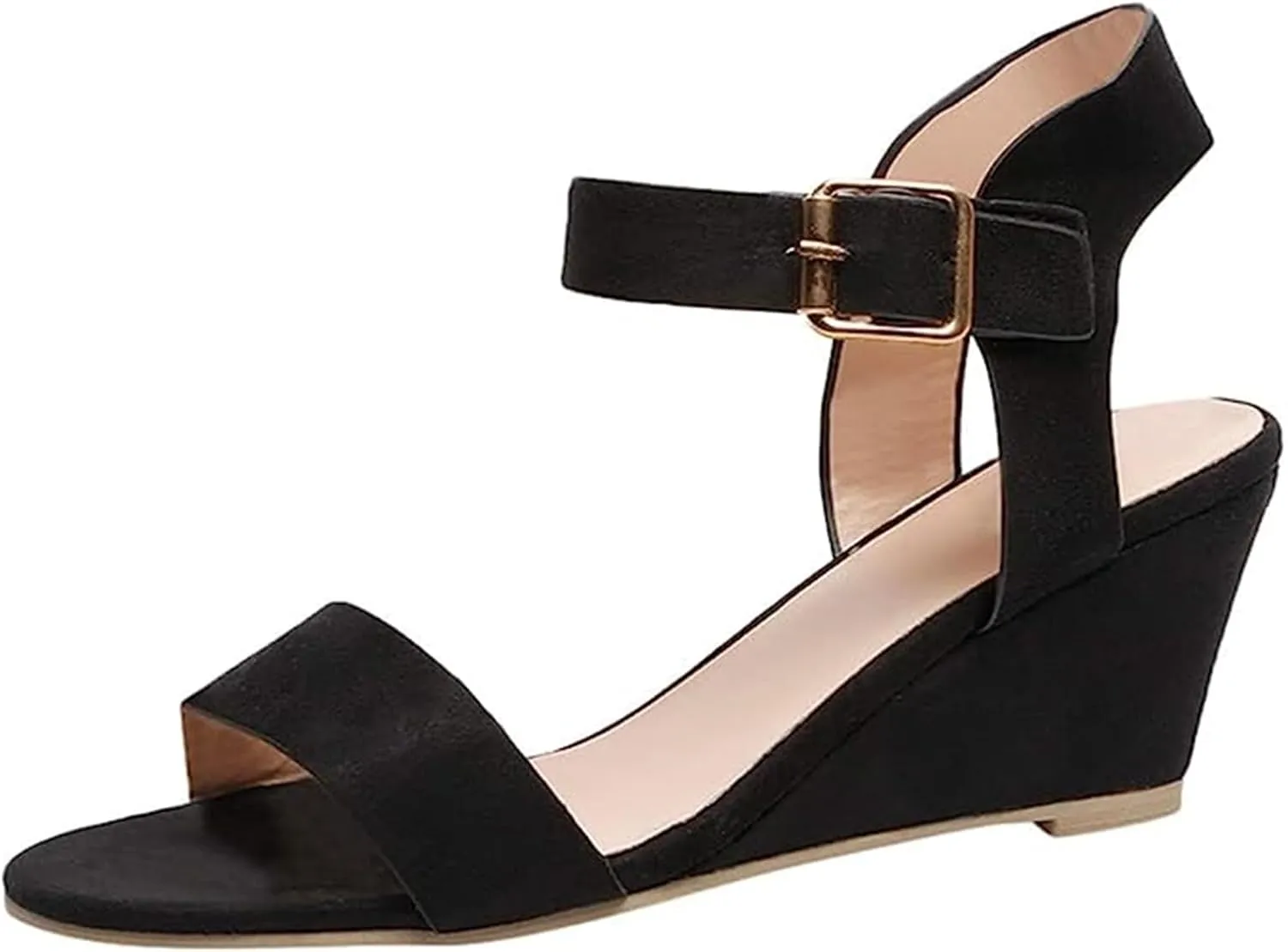 Sandals Women Comfortable Wedge Platform Sandals Ankle Strap Open Toe Boho Casual Dressy Summer Beach Dress Shoes