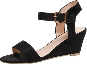 Sandals Women Comfortable Wedge Platform Sandals Ankle Strap Open Toe Boho Casual Dressy Summer Beach Dress Shoes