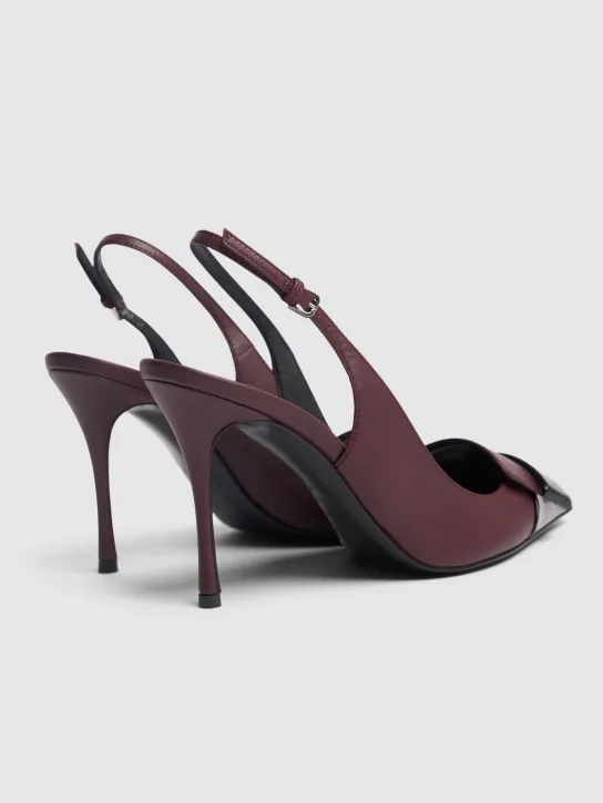 Sergio Rossi   75mm Leather slingback pumps 