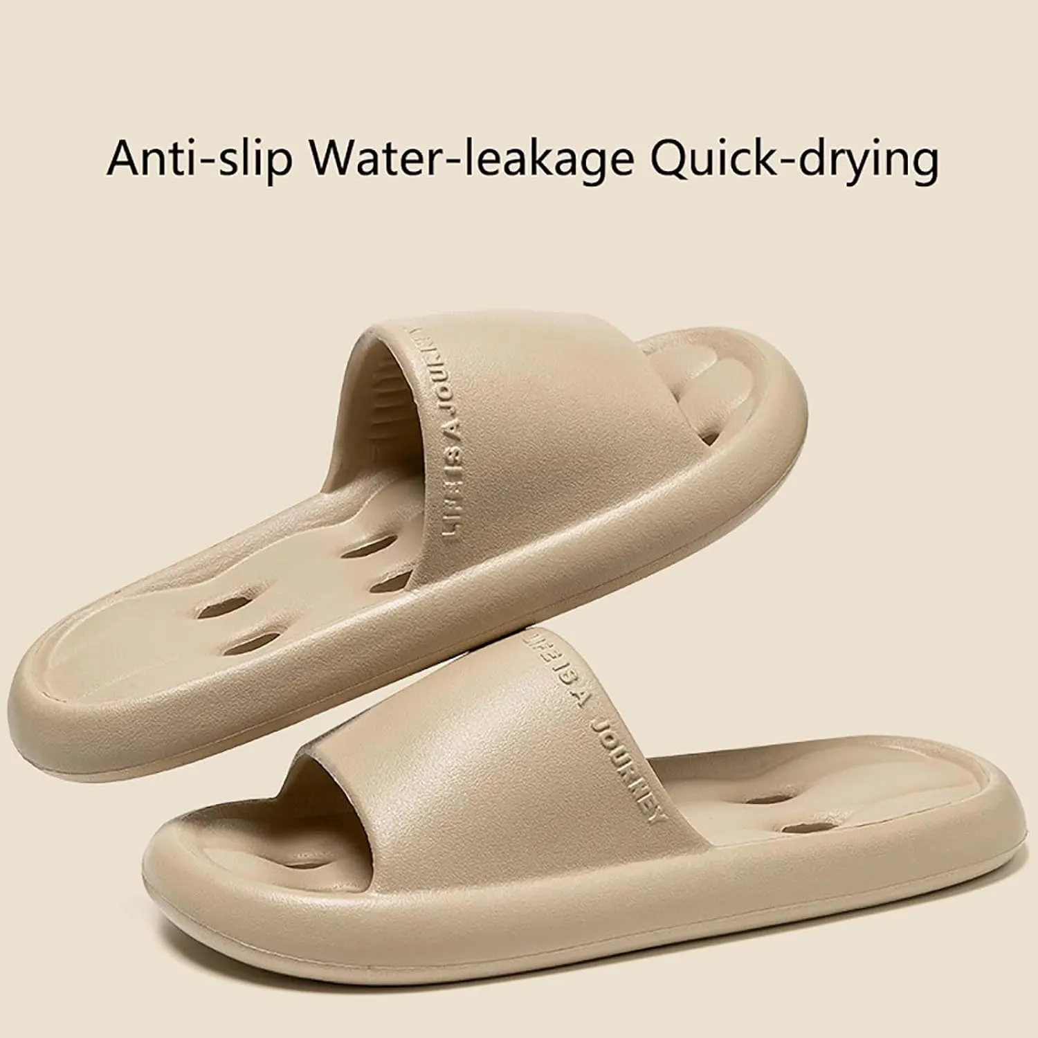 Shower Shoes for Women and Men Massage Pool Slides Soft Cushioned Slip Slides Slippers Fuzzy Arch Leopard Slippers