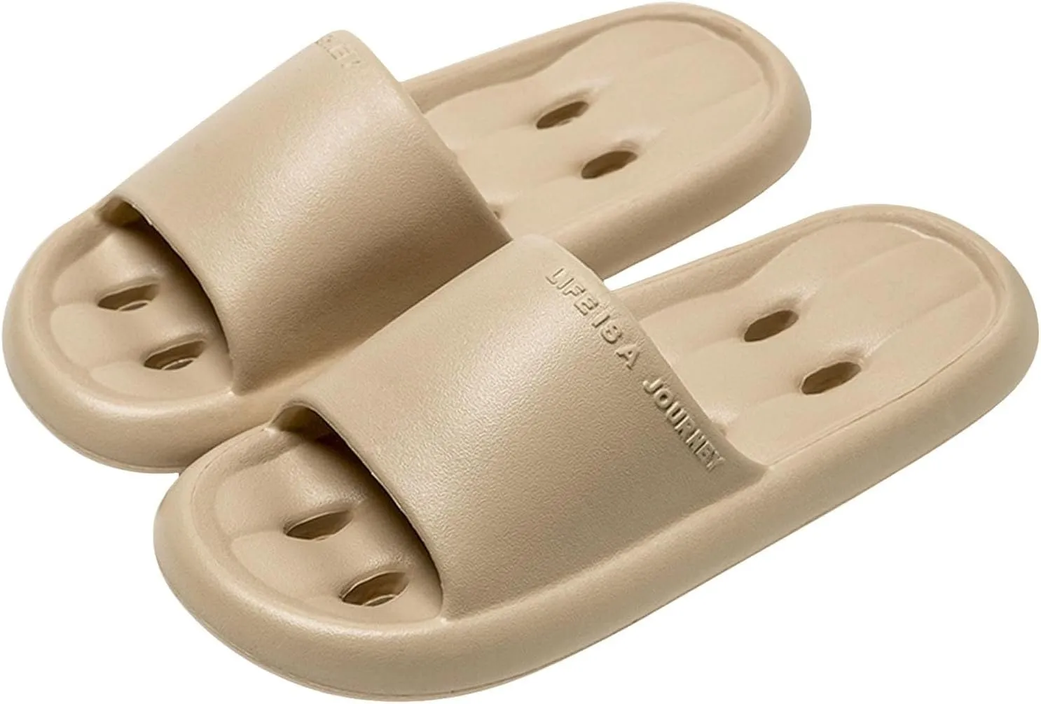 Shower Shoes for Women and Men Massage Pool Slides Soft Cushioned Slip Slides Slippers Fuzzy Arch Leopard Slippers