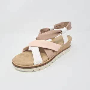 Sprox Pink & White Wedge Sandals