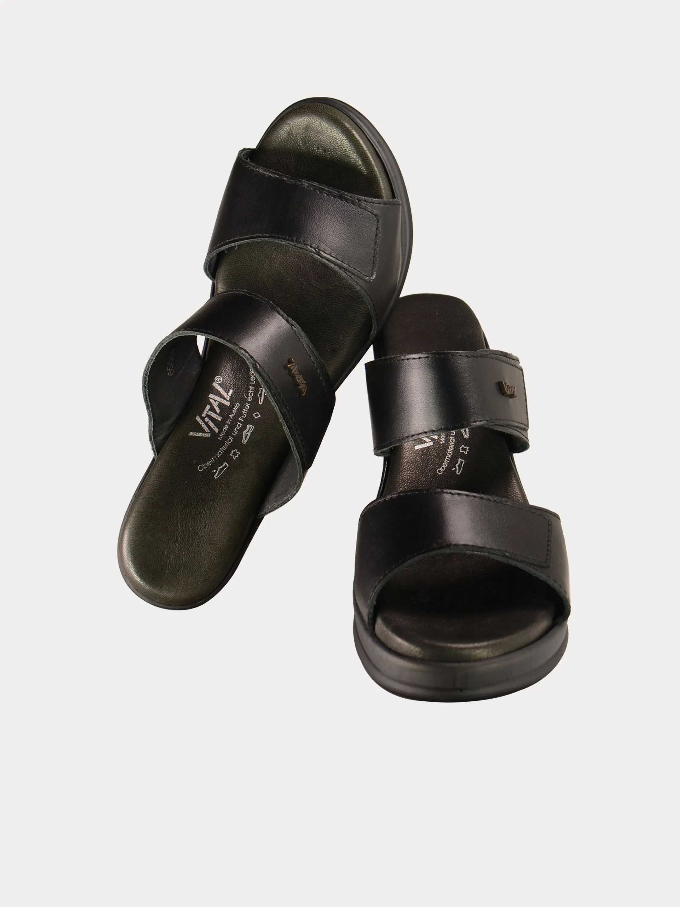 Vital Women's Wedge Strap Leather Sandals