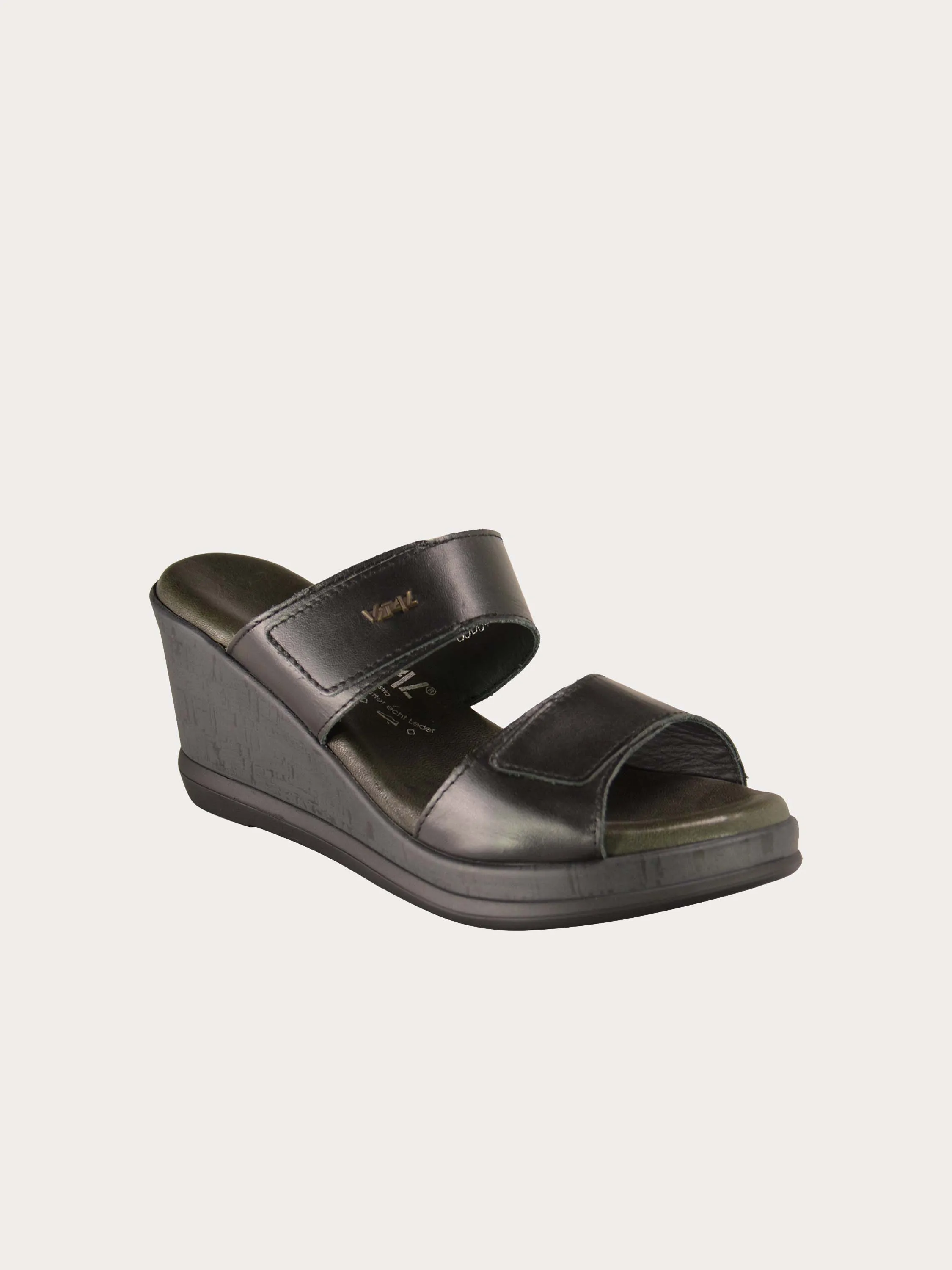 Vital Women's Wedge Strap Leather Sandals