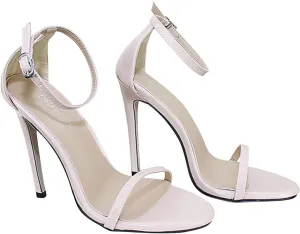 Womens Ankle Straps Stiletto Sandals Fashion Pointed Toe Buckle Open Toe Super High Heel Shoes Sexy Comfortable Casual All-Match Sandalias